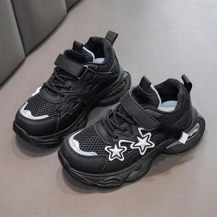 Kids Girls Fashion Sneakers Mesh Breathable Lightweight Sneakers