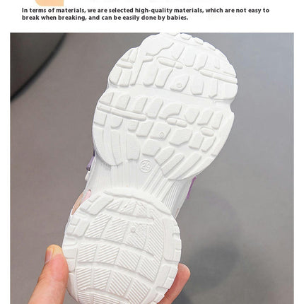 Kids Girls Fashion Sneakers Mesh Breathable Lightweight Sneakers