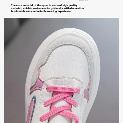 Girls Faux Leather Sneakers High Top Stylish Casual Hip Hop Sneakers