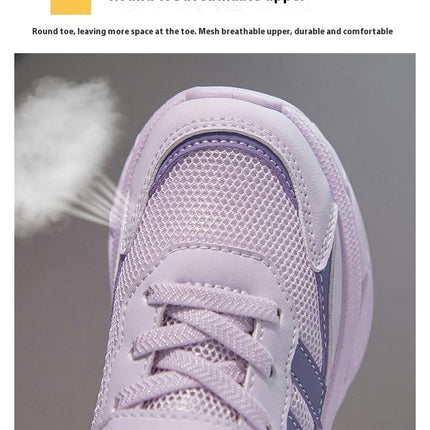 Girls Kids Breathable Walking Sneakers Fashion Lightweight Sneakers