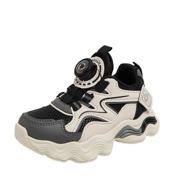 Kids Girls Running Shoes Ultra Lightweight Faux Leather Sneakers