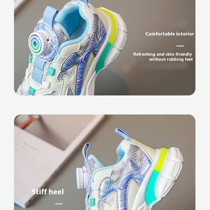 Kids Girls Running Sneakers Fashion Lightweight Non Slip Sneakers