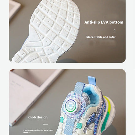Kids Girls Running Sneakers Fashion Lightweight Non Slip Sneakers