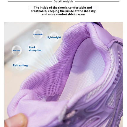 Girls Tied Walking Sneakers Fashion Kids Lightweight Athletic Shoes