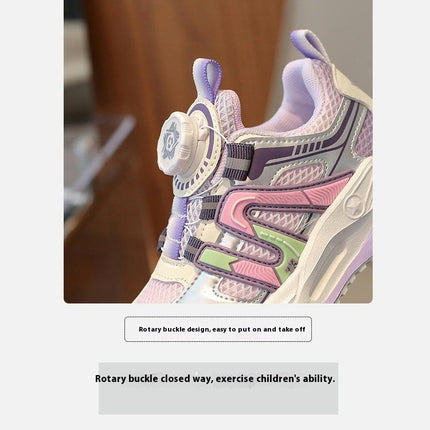 Kids Girls Chunky Sneakers Soft Thick Sole Casual Fashion Sneakers