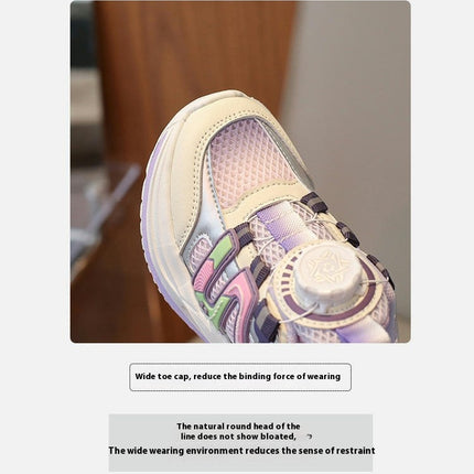 Kids Girls Chunky Sneakers Soft Thick Sole Casual Fashion Sneakers