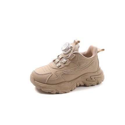 Girls Children Fashion Casual Outdoor Running Faux Leather Sneakers