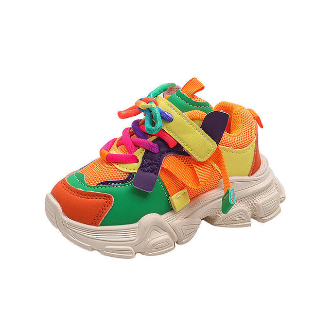 Fashion Sneakers for Little Girls Fashion Platform Walking Sneakers