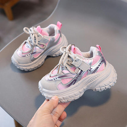 Kids Girls Chunky Walking Shoes Running Comfortable Sneakers