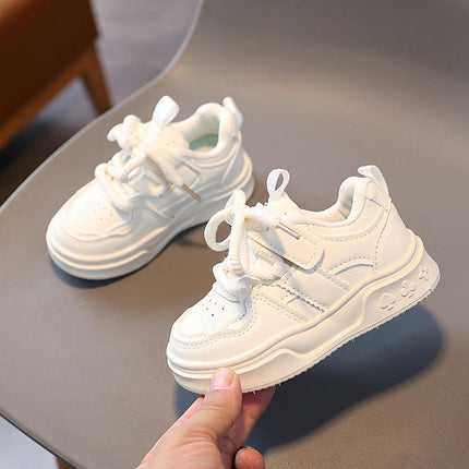 Sneakers for Kids Girls Light Faux Leather Walking Sport Sneakers