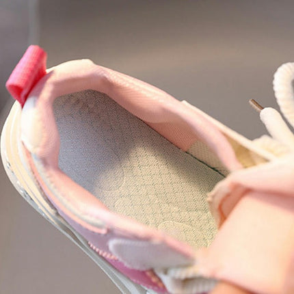 Sneakers for Kids Girls Light Faux Leather Walking Sport Sneakers