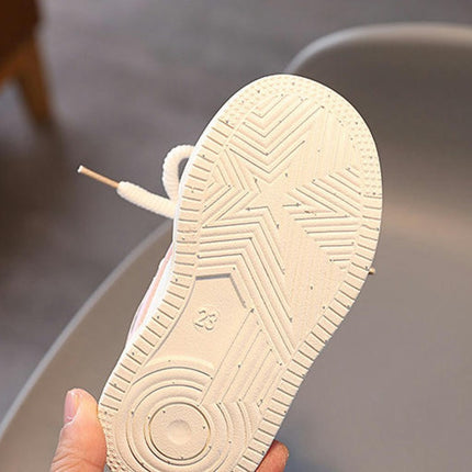 Sneakers for Kids Girls Light Faux Leather Walking Sport Sneakers