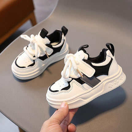 Sneakers for Kids Girls Light Faux Leather Walking Sport Sneakers