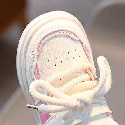 Sneakers for Kids Girls Light Faux Leather Walking Sport Sneakers