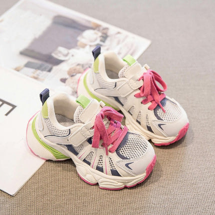 Toddler Sport Shoes Girls Faux Leather Fashion Casual Sneakers