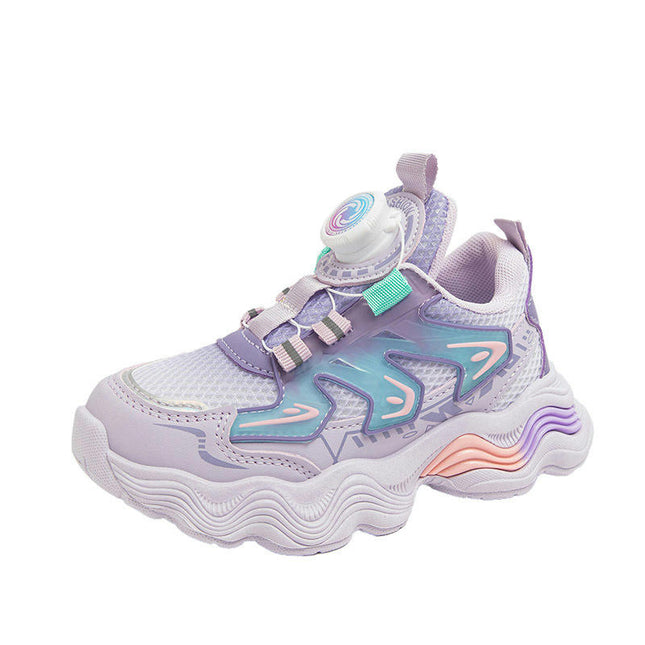 Fashion Spring and Autumn Girls Thick Soles Walking Sneakers