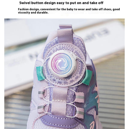 Fashion Spring and Autumn Girls Thick Soles Walking Sneakers