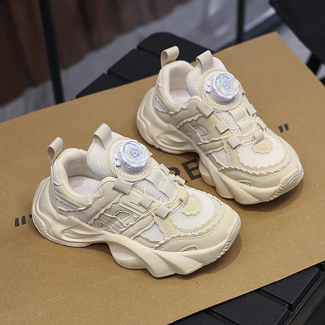 Kid Sneakers for Girls Fashion Chunky Platform Walking Shoes