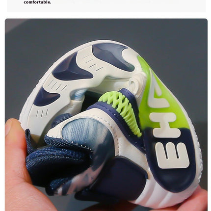 Toddler Chunky Sneakers Faux Leather Fashion Thick Sneaker for Girls