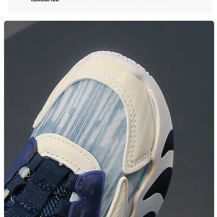 Toddler Chunky Sneakers Faux Leather Fashion Thick Sneaker for Girls