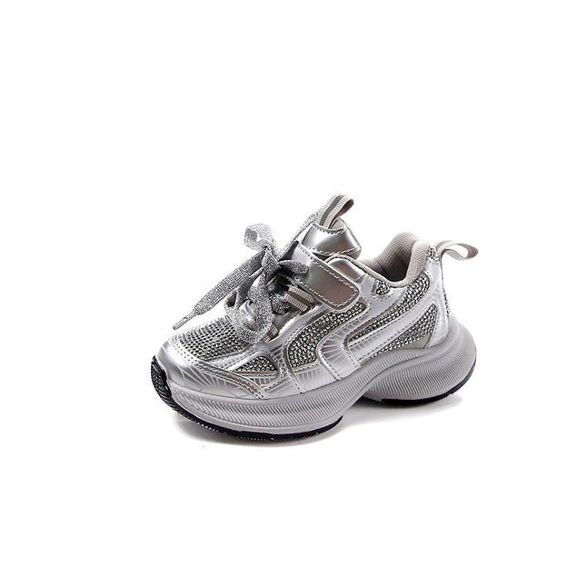Girls Cute Chunky Comfort Sneakers Breathable Walking Sneakers