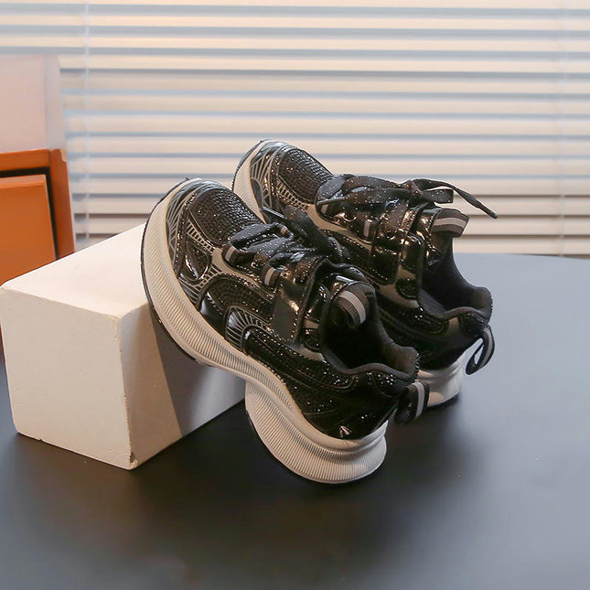 Girls Cute Chunky Comfort Sneakers Breathable Walking Sneakers