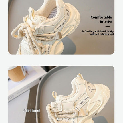 Girls Running Shoes Kids Running Breathable Lightweight Sneakers