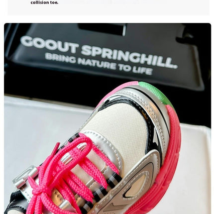 Girls Sneakers Kids Casual Thick Sole Running Sports Sneakers