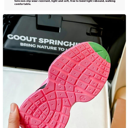 Girls Sneakers Kids Casual Thick Sole Running Sports Sneakers