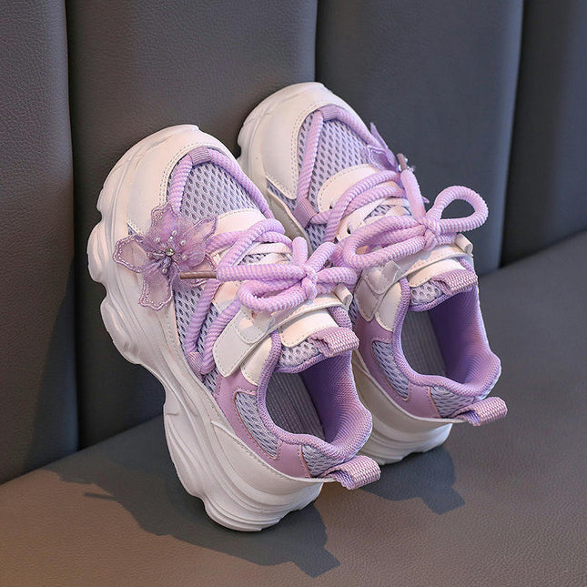Girls Fashion Sneakers Toddler Shoes Walking Running Sneakers
