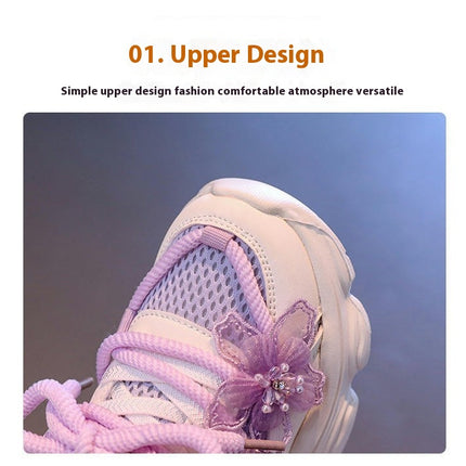 Girls Fashion Sneakers Toddler Shoes Walking Running Sneakers