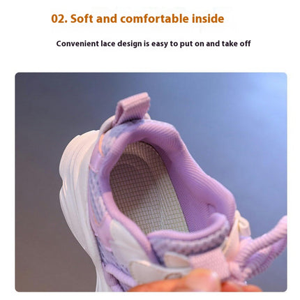 Girls Fashion Sneakers Toddler Shoes Walking Running Sneakers
