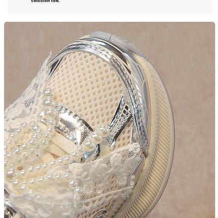 Girls Breathable Sport Shoes Thick Platform Fashion Sneakers