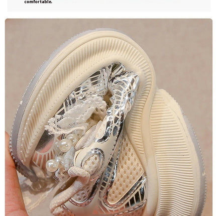 Girls Breathable Sport Shoes Thick Platform Fashion Sneakers