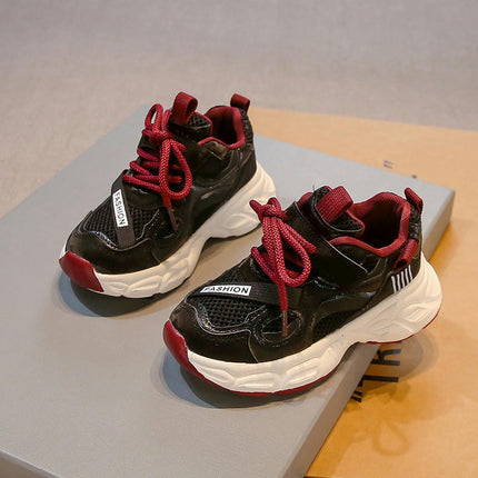 Kids Girls Sneakers Casual Sports Breathable Soft Soled Sneakers