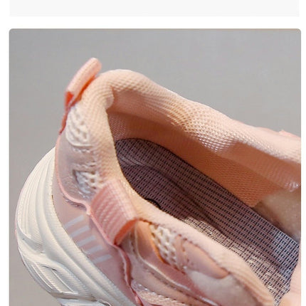 Kids Girls Sneakers Casual Sports Breathable Soft Soled Sneakers