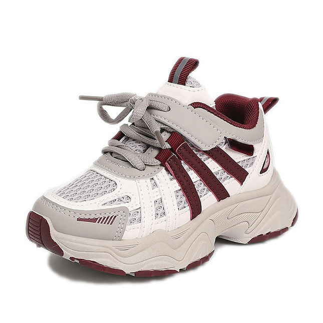 Girls Mesh Breathable Sneakers Kids Adjustable Non Slip Sneakers