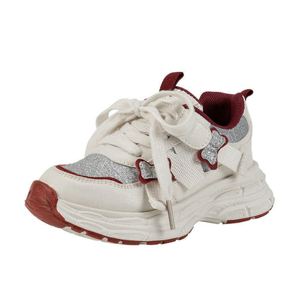 Low Top Adjustable Strap Fashion Sequin Sneakers for Toddler Kids