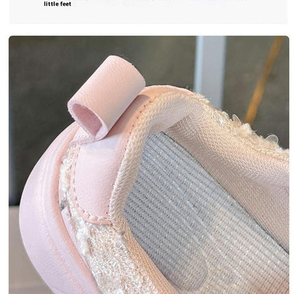 Toddler Girls Sparkle Flashing Sneakers Non Slip Walking Shoes for Kids
