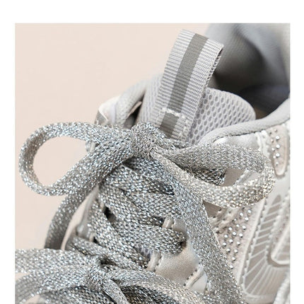 Kids Sneakers Casual Girls Sports Faux Leather Soft Soled Sneakers