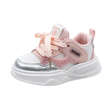 Kids Sneakers Boys Faux Leather Lightweight Tennis Athletic Running Sneakers