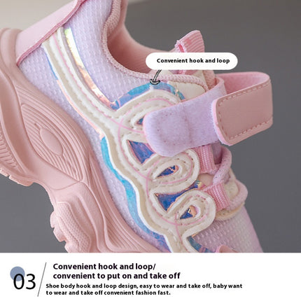 Little Girls Sneakers for Faux Leather Tennis Running Athletic Shoes