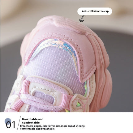 Little Girls Sneakers for Faux Leather Tennis Running Athletic Shoes