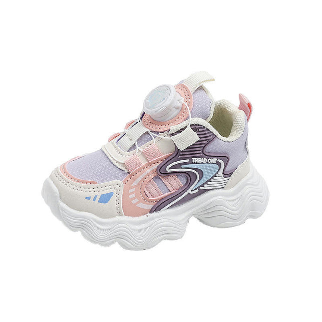 Toddler Girls Running Lightweight Athletic Shoes Faux Leather Walking Shoes