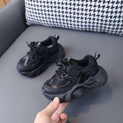 Kids Girls Fashion Platform Sneakers Breathable Mesh Sneakers