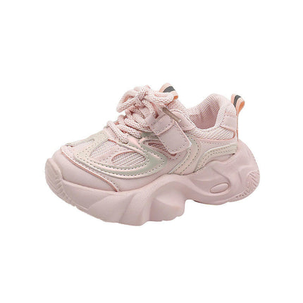 Kids Girls Fashion Platform Sneakers Breathable Mesh Sneakers