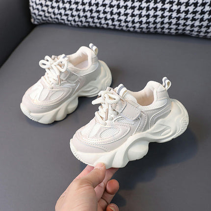 Kids Girls Fashion Platform Sneakers Breathable Mesh Sneakers