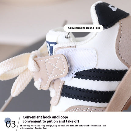 Girls Sneakers Lightweight Breathable Mesh Faux Leather Athletic Running Sneakers