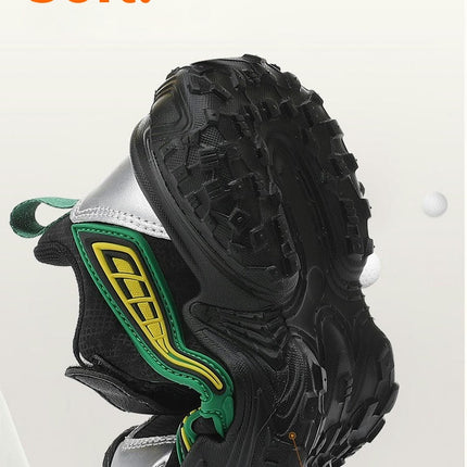 Kids Athletic Shoes Boys Running Lightweight Faux Leather Sneakers