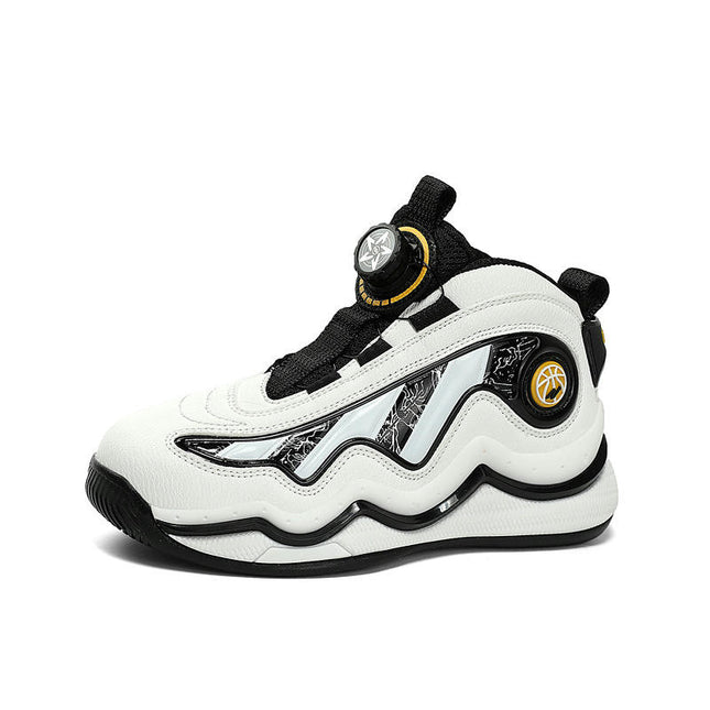 Basketball Sneakers Boys Faux Leather Comfort High Top Sneakers